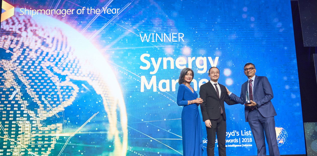 Synergy wins the "Ship manager of the year" award